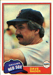 1981 Topps Baseball Cards      378     Dave Rader
